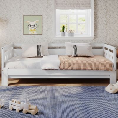 Lit extensible 90x190cm, lit de jour avec 2 places de couchage et cadre ...