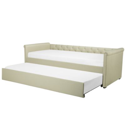 Lit gigogne Tissu LIBOURNE 80 x 200 cm Beige