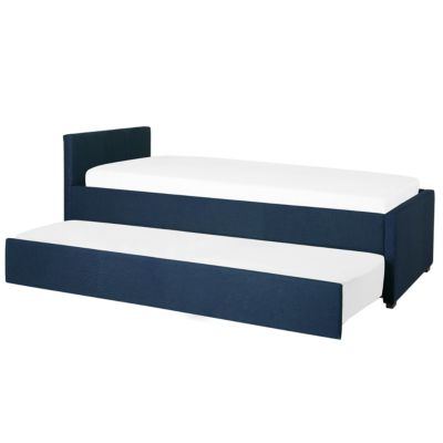Lit gigogne Tissu MARMANDE 80 x 200 cm Bleu marine