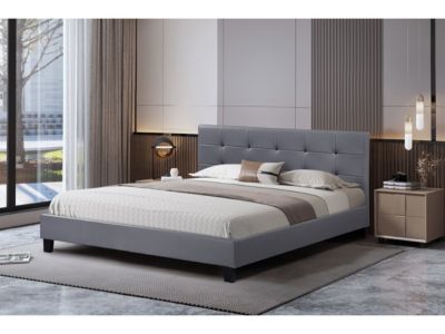 Lit "Julia"  140 x 190 cm  Gris