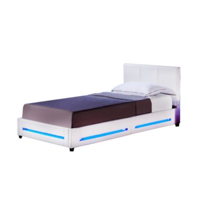Lit LED ASTEROID blanc 90 x 200 cm