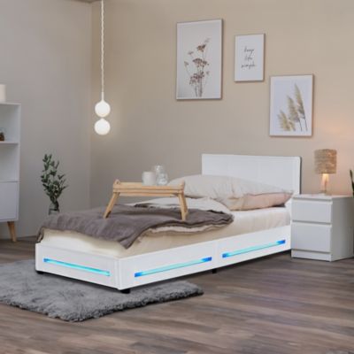 Lit LED ASTEROID blanc 90 x 200 cm