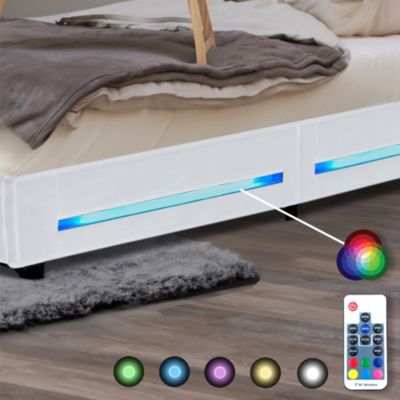 Lit LED ASTEROID blanc 90 x 200 cm