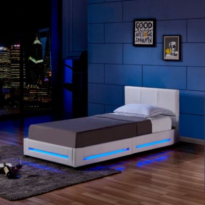 Lit LED ASTEROID blanc 90 x 200 cm