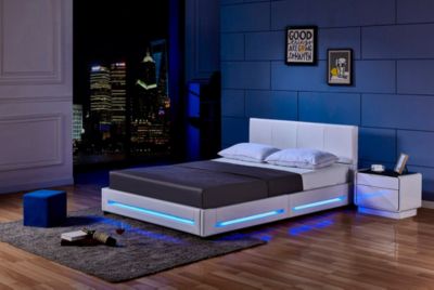 Lit LED ASTEROID blanc 90 x 200 cm