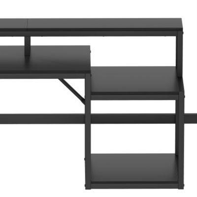 Lit mezzanine 140x200cm - escalier de sécurité - rambarde - LED ...