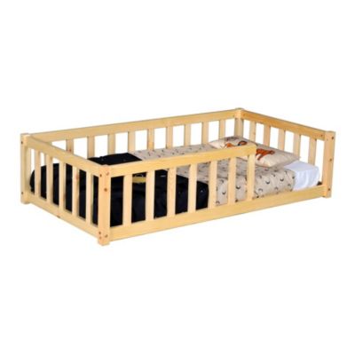 Lit NINO 70x140 avec Matelas et sommier/ Bois clair