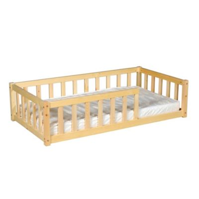 Lit NINO 70x140 avec Matelas et sommier/ Bois clair