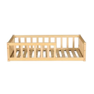 Lit NINO 70x140 avec Matelas et sommier/ Bois clair