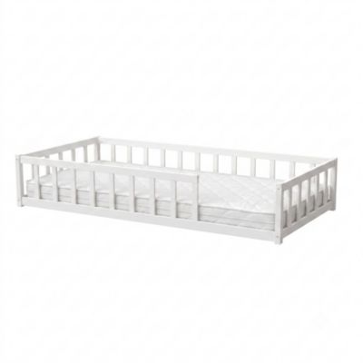 Lit NINO 90x190 avec Matelas IRIS / Blanc