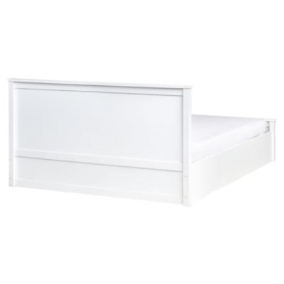 Lit ottoman LAMBRES Bois de pin Blanc 160 x 200 cm