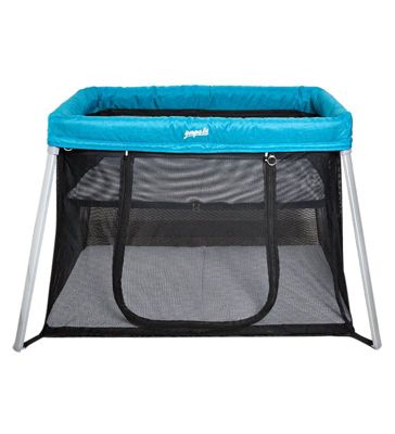 Lit parapluie de voyage Parc bebe pliable 2 niveaux Youpala Zephir Couleur - Bleu