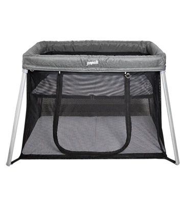Lit parapluie de voyage Parc bebe pliable 2 niveaux Youpala Zephir Couleur - Gris