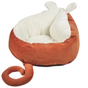 Lit pour animal HASSA Velours Orange