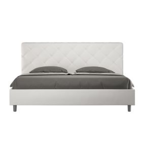 Lit Priya 190x210 avec sommier blanc