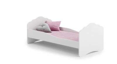 Lit simple Wave 160x80 - couleur blanche