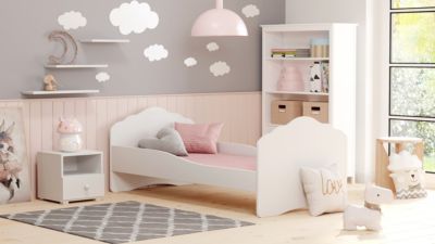 Lit simple Wave 160x80 - couleur blanche