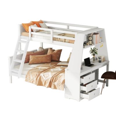 Lit Superpose Avec Bureau Integre