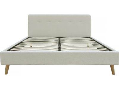 Lit tissu bouclette "Nemo" 140x190  Crème