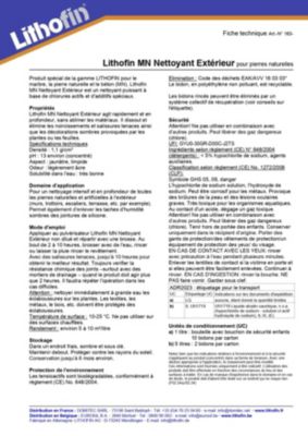 Lithofin mn nettoyant extérieur 5 l - Gamme professionnelle