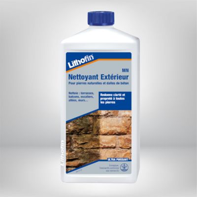 Lithofin MN Nettoyant exterieur - Nettoyant Pour Pierre Naturelle 1L
