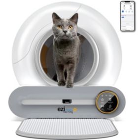 Litière robot autonettoyante connectée - maison de toilette pour chat eziclean CATBOT K8i