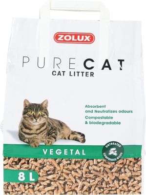 Litiere Vegetale Naturelle Pour Chat Purecat 8l Castorama