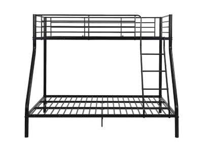 Lits superposés ELEVATIO IV - 90 et 140 x 190 cm - Acier - Noir + matelas