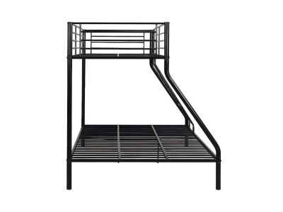 Lits superposés ELEVATIO IV - 90 et 140 x 190 cm - Acier - Noir + matelas