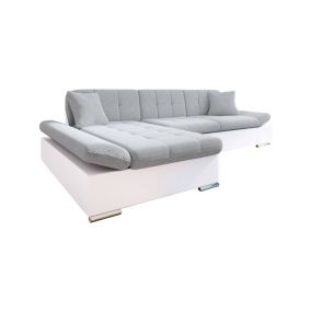 Livio - canapé d'angle - convertible avec coffre - 4 places - style contemporain - gauche - Best Mobilier