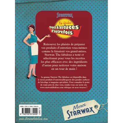Livre d'entretien de la maison Mes recettes d'Autrefois Starwax Fabulous