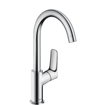 Logis 210 Mitigeur lavabo bec haut bec orientable sans tirette ni vidage chromé 71131000 Hansgrohe