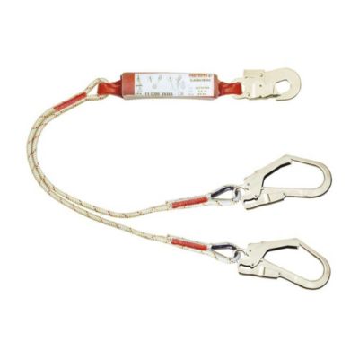 Longe double Y en corde tressée Sanchoc - Mousqueton - 1,30 M-AE532/3