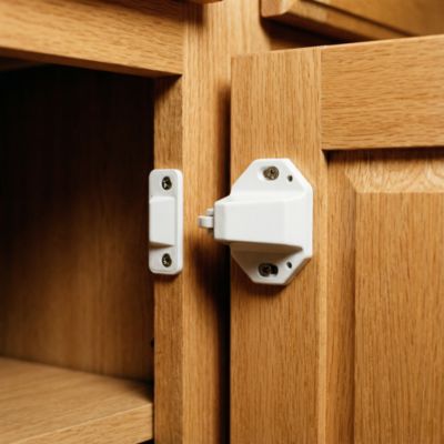 Loqueteau à rouleau blanc Diall vendu par 2