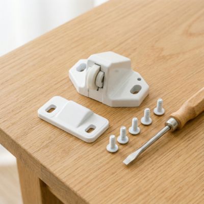 Loqueteau à rouleau blanc Diall vendu par 2