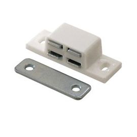 Loqueteau blanc 4 kg entraxe 34mm Diall vendu par 2
