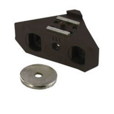 Loqueteau d'angle marron, charge supportée 4 kg, Diall