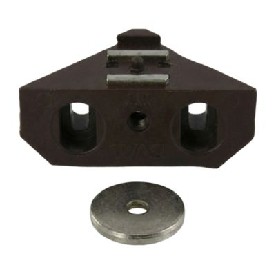 Loqueteau d'angle marron, charge supportée 4 kg, Diall