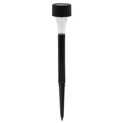 Lot 10 balises extérieures solaires Spike LED intégrée IP44 GoodHome noir