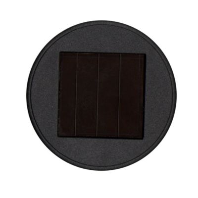 Lot 10 balises extérieures solaires Spike LED intégrée IP44 GoodHome noir
