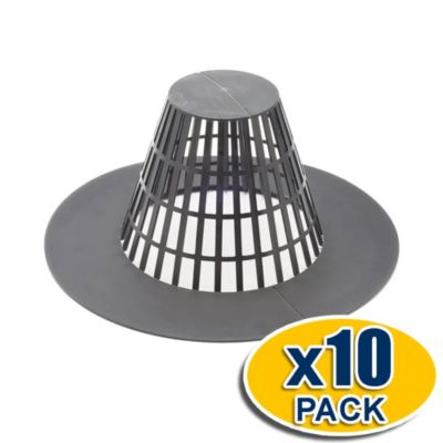 Lot 10 Gravel Guard Pour Drains Anti-Colmatage Chapeau (Diamètre: 150-200). Empêche saleté de pénétrer dans descentes pluviales