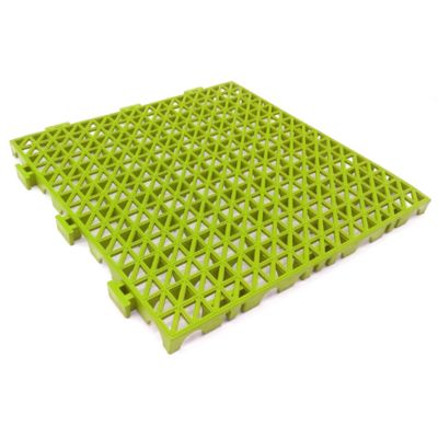 Lot 18 dalles PVC renforcé Pistache, 33x33x2cm (2m²) - Sols de garage, stations de lavage auto, passage des véhicules et engins