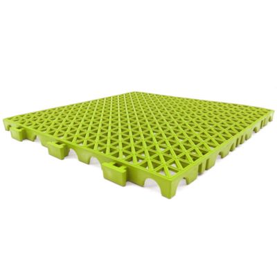 Lot 18 dalles PVC renforcé Pistache, 33x33x2cm (2m²) - Sols de garage, stations de lavage auto, passage des véhicules et engins