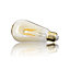 Lot 2 ampoules E27 ST64 470lm 5W 40W IP20 blanc chaud Xanlite ambré