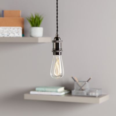 Lot 2 ampoules LED à filament ST64 E27 470lm 4.9W = 40W Ø6.4cm Diall blanc chaud