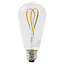 Lot 2 ampoules LED à filament ST64 E27 470lm 4.9W = 40W Ø6.4cm Diall blanc chaud