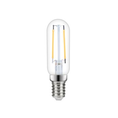 Lot 2 ampoules LED à filament T25 E14 136lm 1W = 15W Ø2.5cm Diall blanc