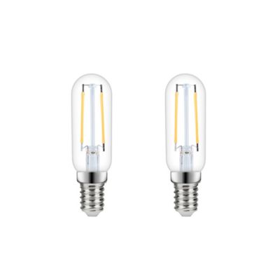 Lot 2 ampoules LED à filament T25 E14 136lm 1W = 15W Ø2.5cm Diall blanc chaud