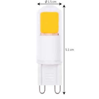 Lot 2 ampoules LED blanc chaud G9 220lm 20W Capsule Jacobsen