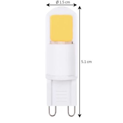 Lot 2 ampoules LED blanc neutre 220lm 20W Capsule Jacobsen